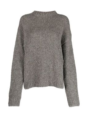 Our Legacy Textured Grey Crewneck Sweater